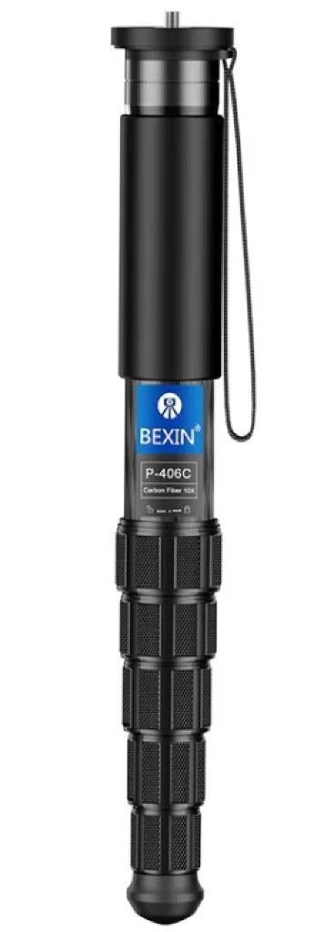 BEXIN Carbon statief P406C Compact  Monopod voor Camera, Ophalen of Verzenden, Nieuw, 150 tot 175 cm, Eenpoot