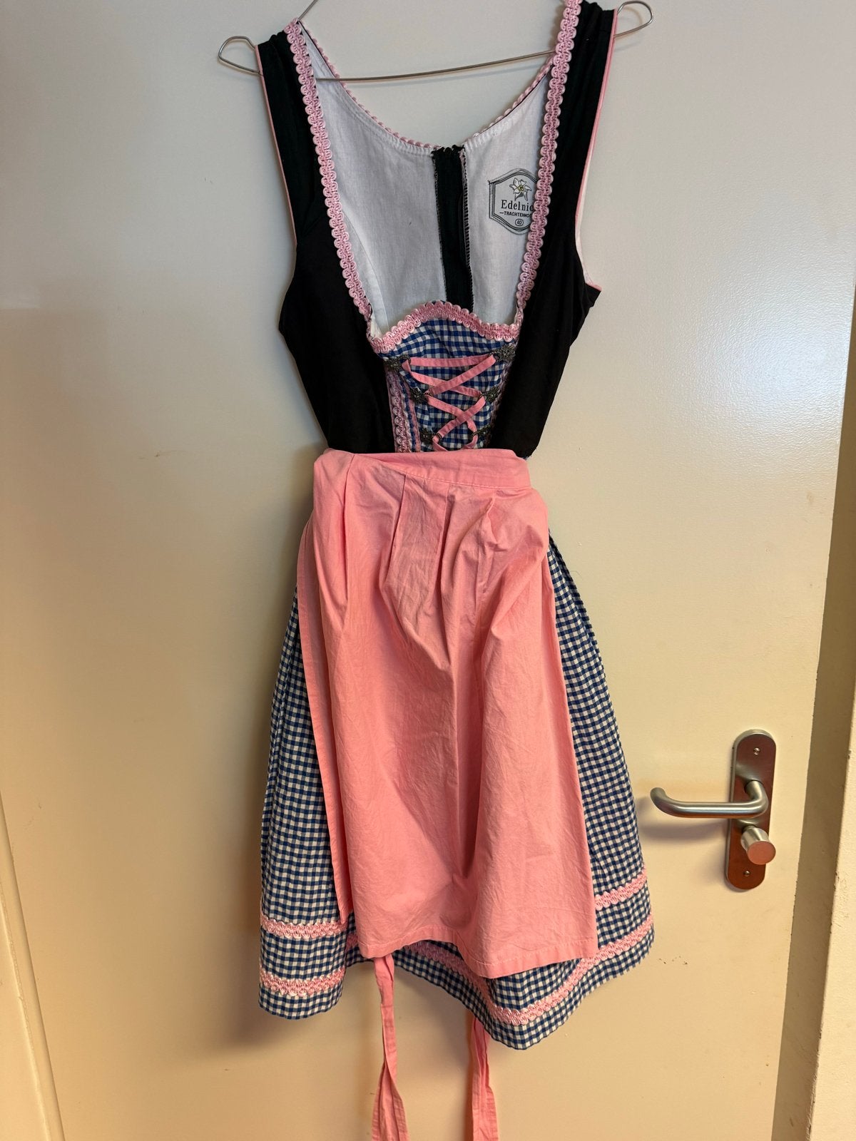 Dirndl jurk blauw/roze maat 40 - Oktoberfest, Kleding | Dames, Maat 38/40 (M), Ophalen of Verzenden, Overige thema's, Kleding