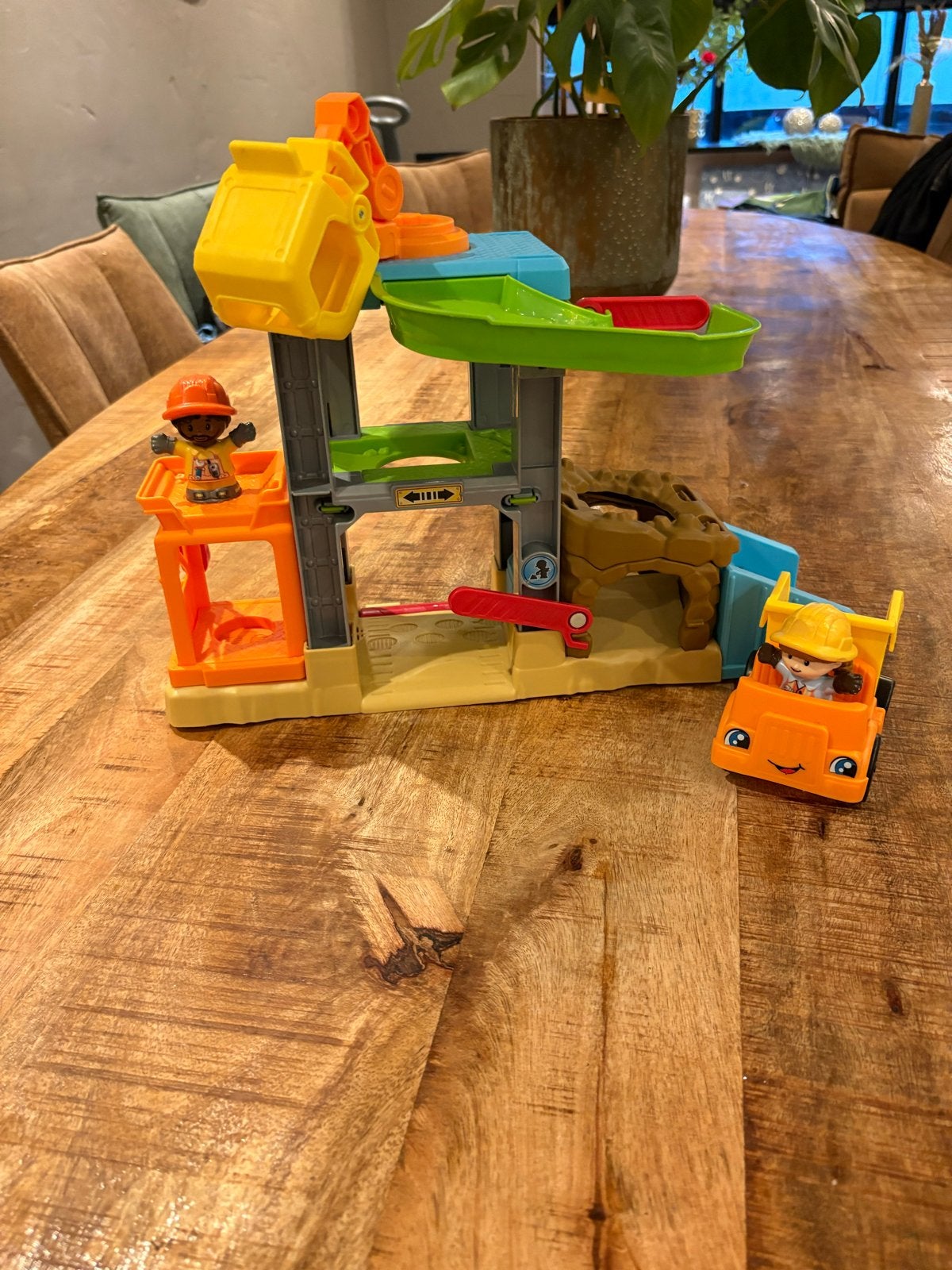 Fisher-Price Little People Bouwplaats met Voertuig, Ophalen of Verzenden, Gebruikt, Speelset