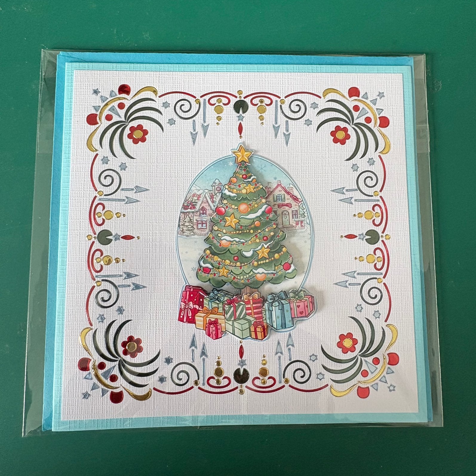 Hobbydots kerstkaart boom, Ophalen of Verzenden, Nieuw, Overige thema's
