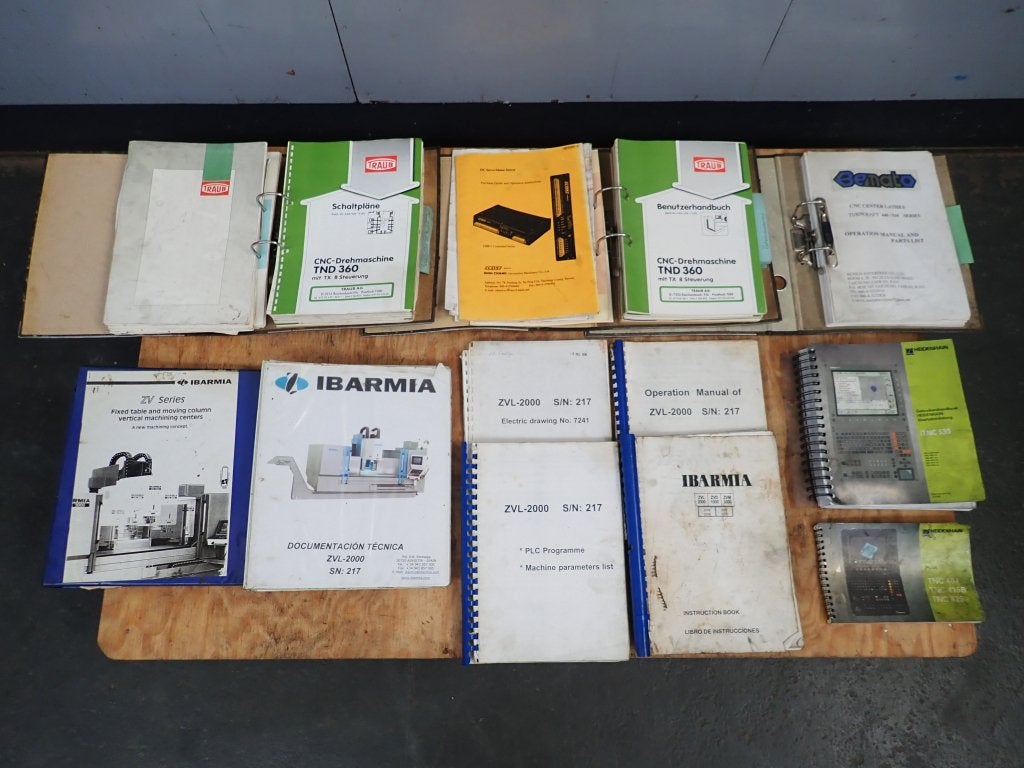 Heidenhain , Traub , Ibarmia , Bemato CNC machineboeken, Niet ingevuld, Gebruikt, Niet ingevuld, Ophalen of Verzenden
