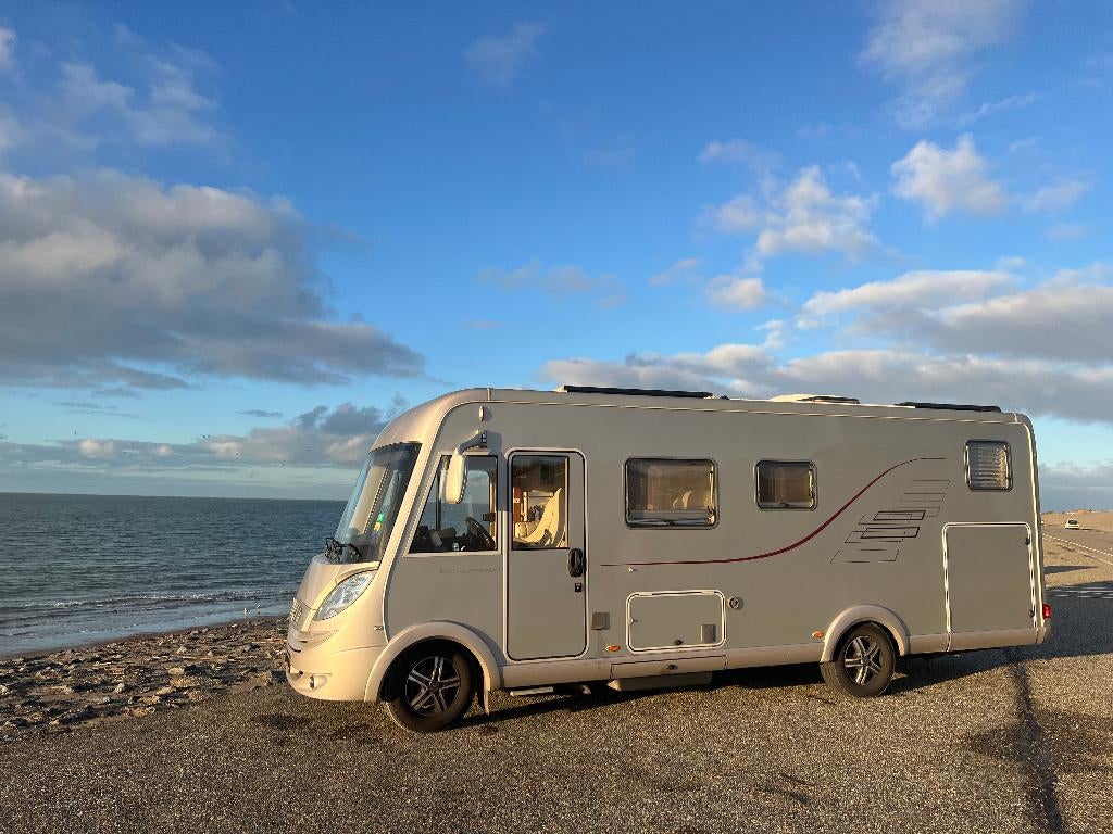 te huur C1-Camper Hymer B678, Caravans en Kamperen, Campers, Elektrische ramen, Fiat, Vloeistofverwarming, Koelkast