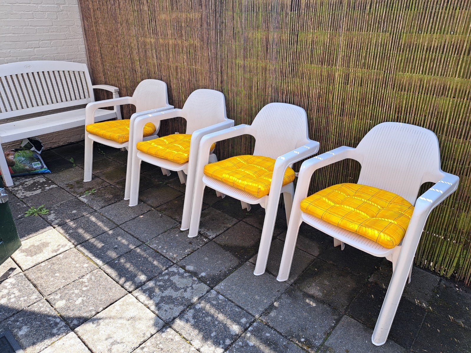 Hartman tuinstoelen, Ophalen, Gebruikt, Kunststof, Stapelbaar