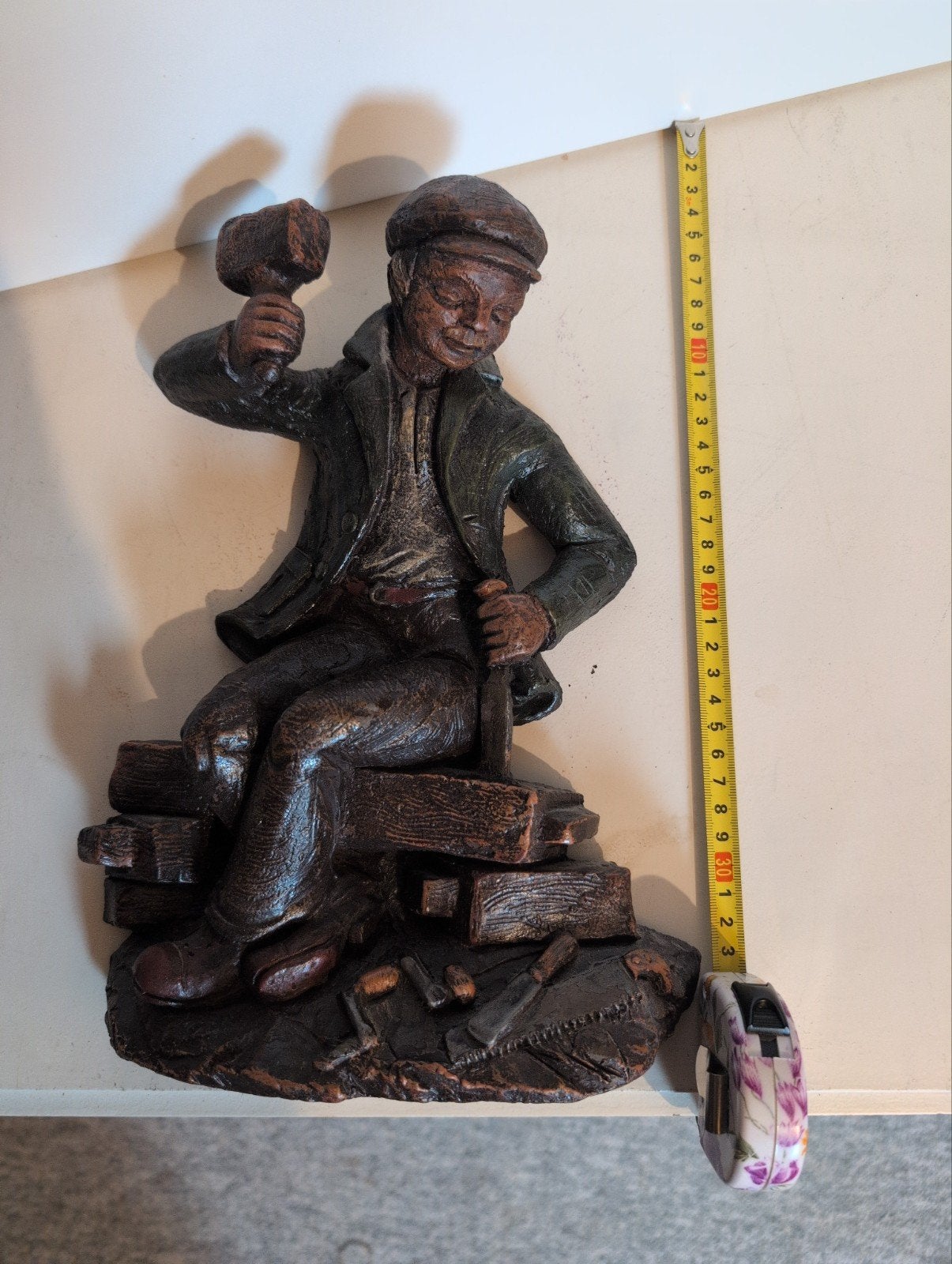Vintage Perkeo Kunstambachtelijk Handwerk Muurdecoratie, Ophalen of Verzenden
