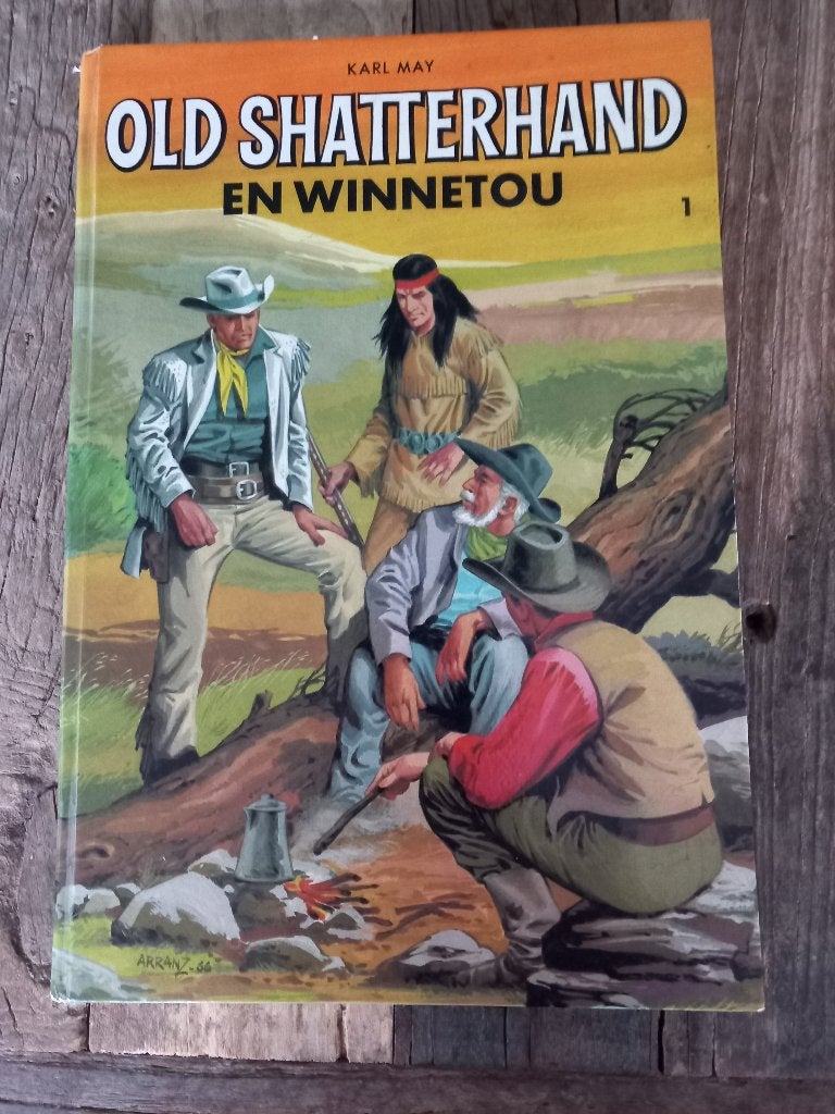Old Shatterhand en Winnetou, Boeken, Eén stripboek, Ophalen of Verzenden, Gelezen