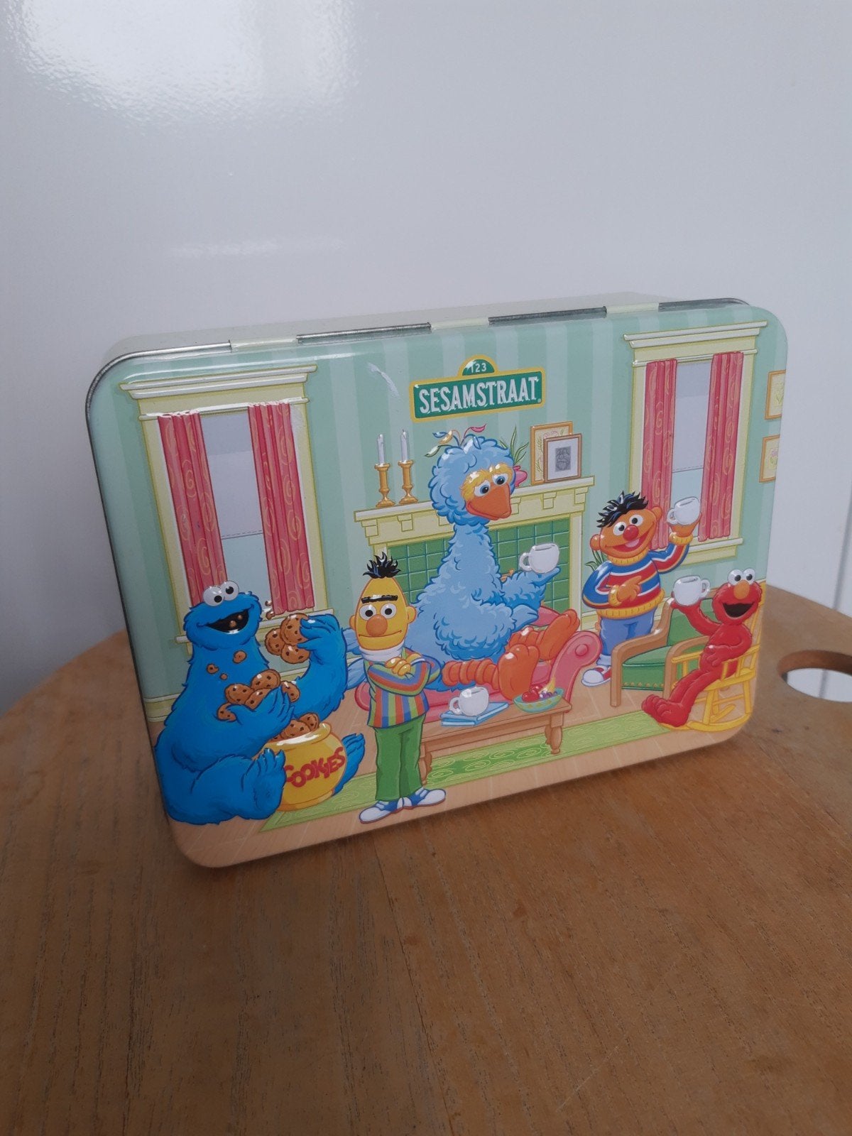 Sesamstraat blik cookies monster big bird  elmo bert ernie, Verzamelen, Ophalen of Verzenden, Overige