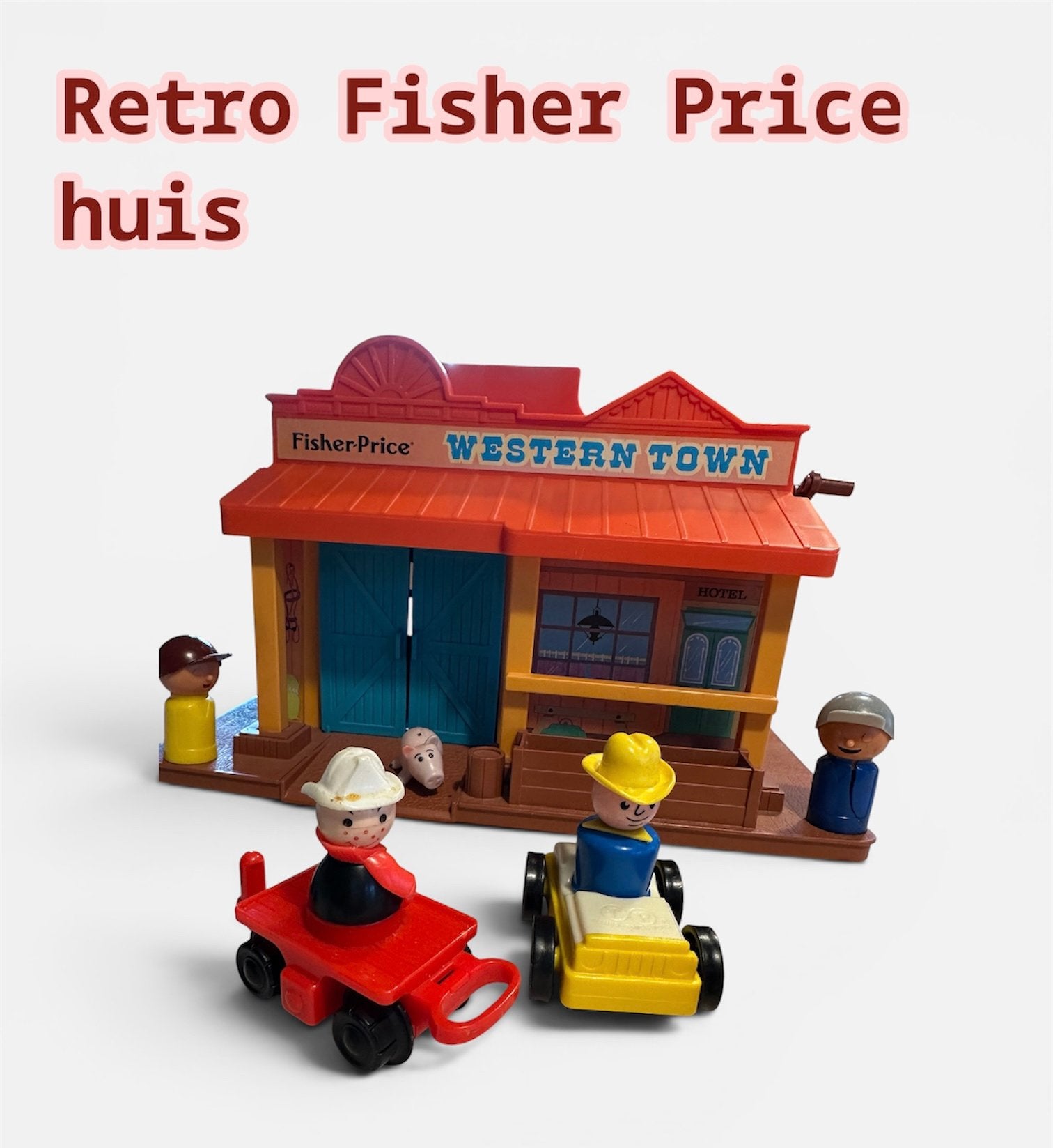 FISHER PRICE western town playset !! Retro ;), Ophalen of Verzenden, Zo goed als nieuw, Speelset
