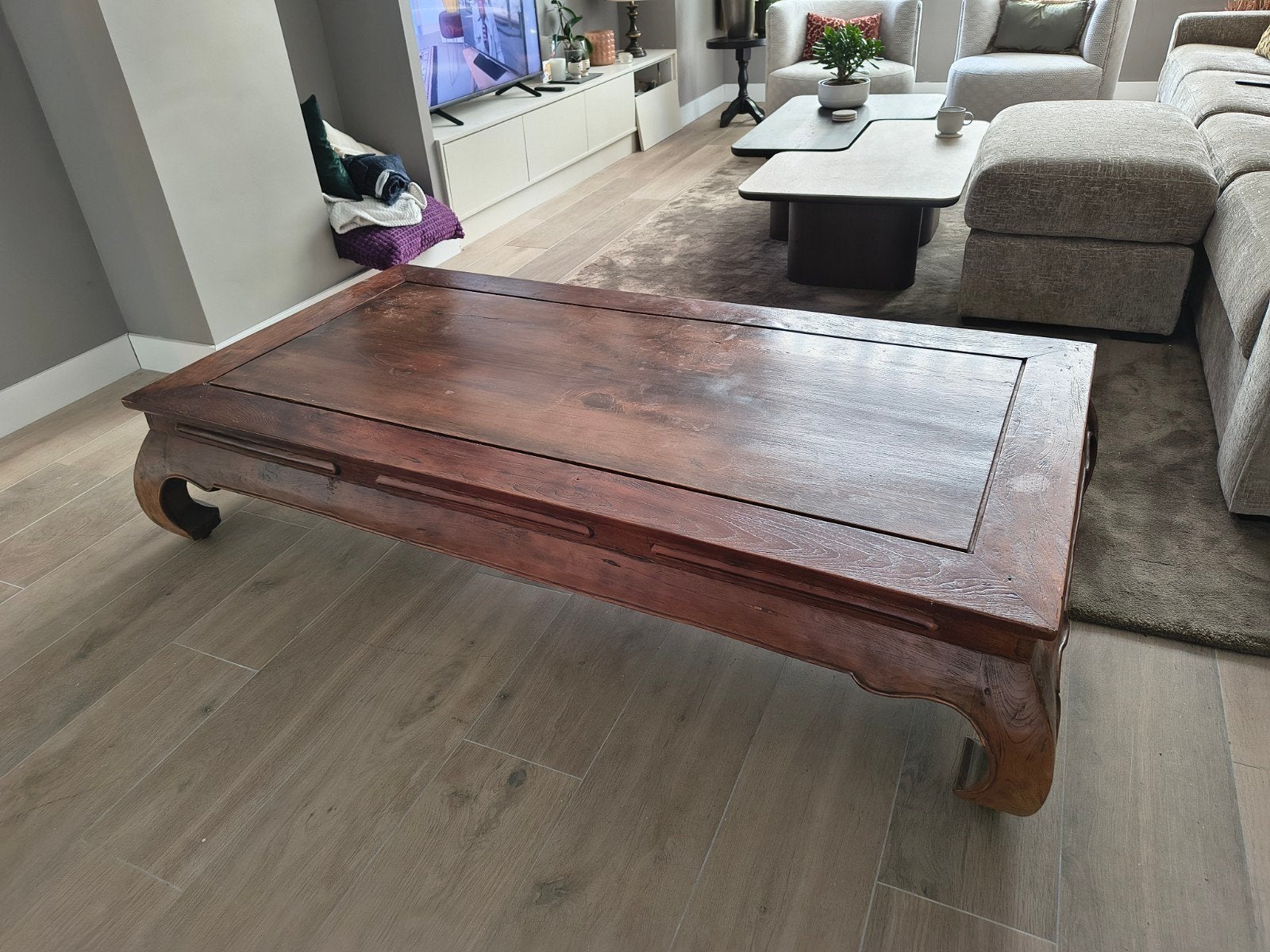 Opium salontafel, Ophalen, Gebruikt, 50 tot 100 cm, 150 tot 200 cm