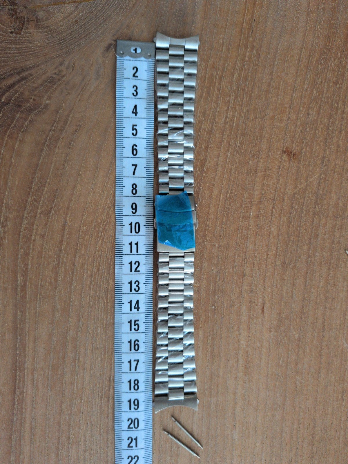Horlogeband 22 mm "president" o.a. seiko skx007, Verzenden, Nieuw, Staal, Seiko