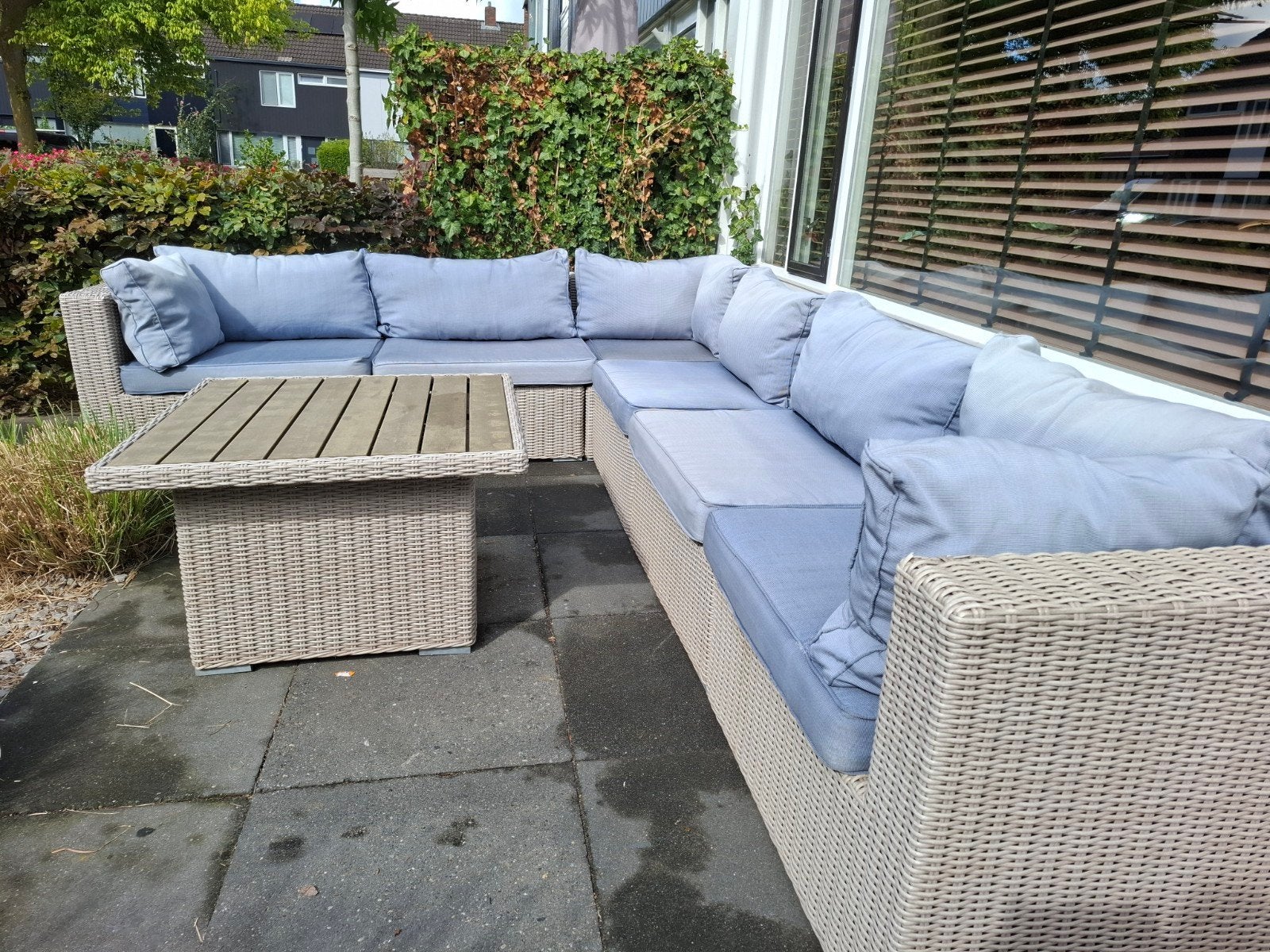 XXL Loungeset 360x270, Tuin en Terras, Ophalen, Gebruikt, Loungeset, Wicker