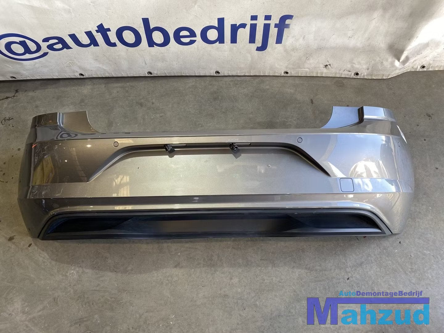 VW POLO 6 AW1 Donker grijs achterbumper bumper 2017+, Gebruikt, Volkswagen, Volkswagen AG, Achter