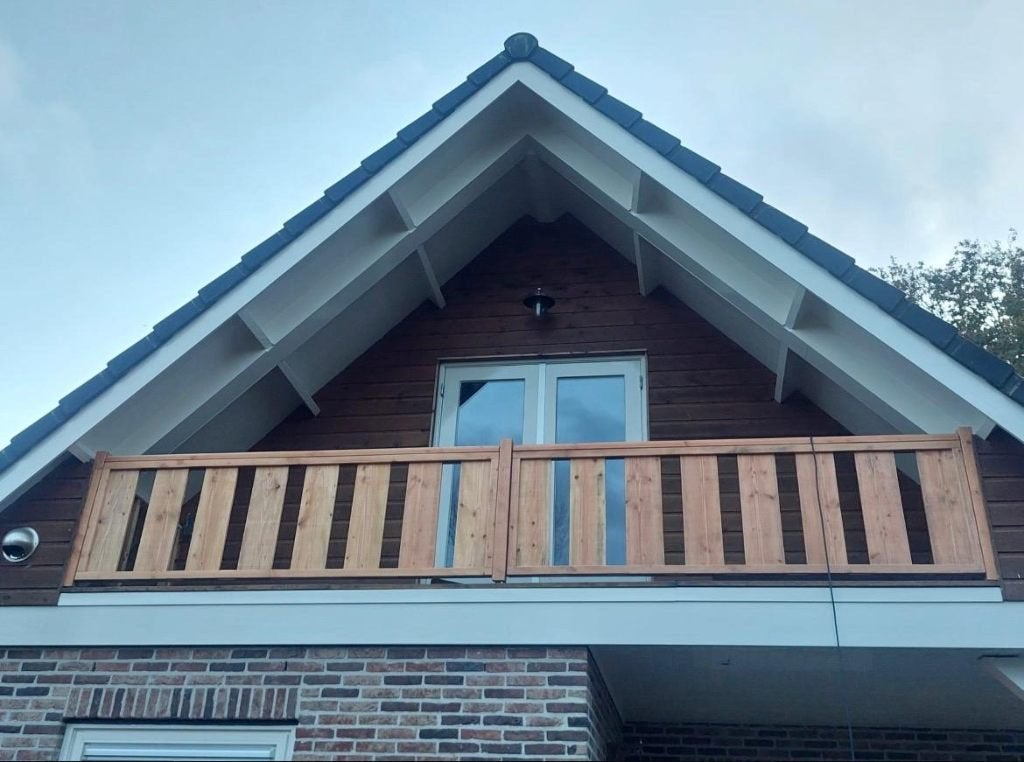 Douglas houten hekwerk, balustrade, raster, poort,afsluiting, Ophalen, Nieuw, Balk, Overige houtsoorten
