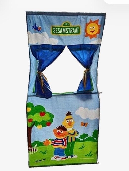 Nieuwe Sesamstraat Deurpoppenkast met stang, Ophalen of Verzenden, Nieuw, Jongen of Meisje