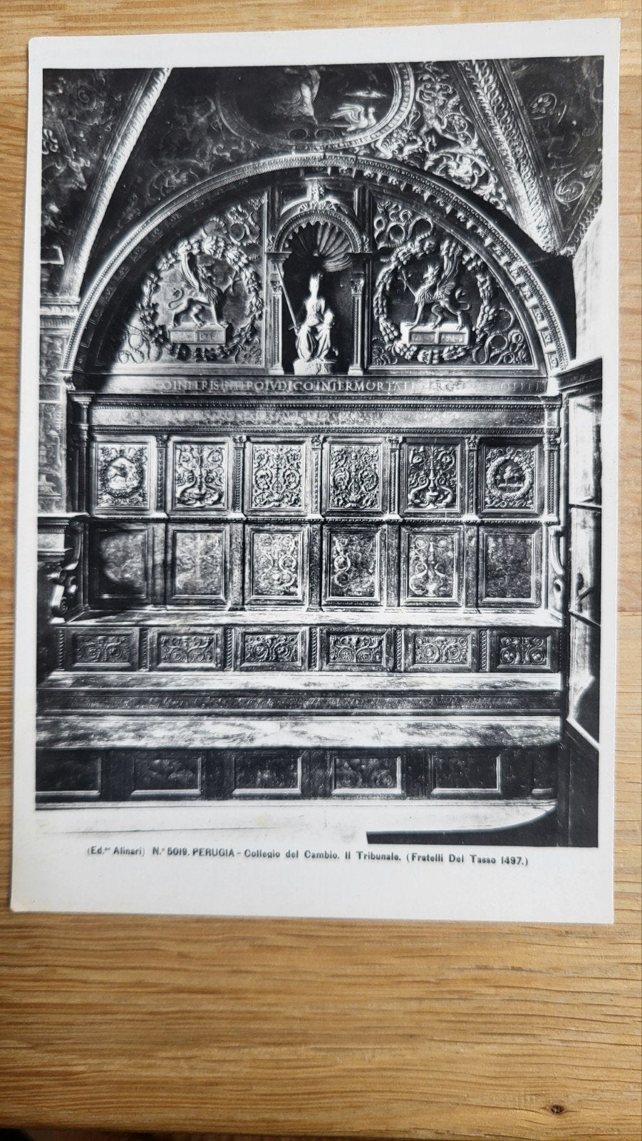 ansichtkaart Perugia Collegio del Cambio, Il Tribunale, Ophalen of Verzenden, 1920 tot 1940, Ongelopen, Italië