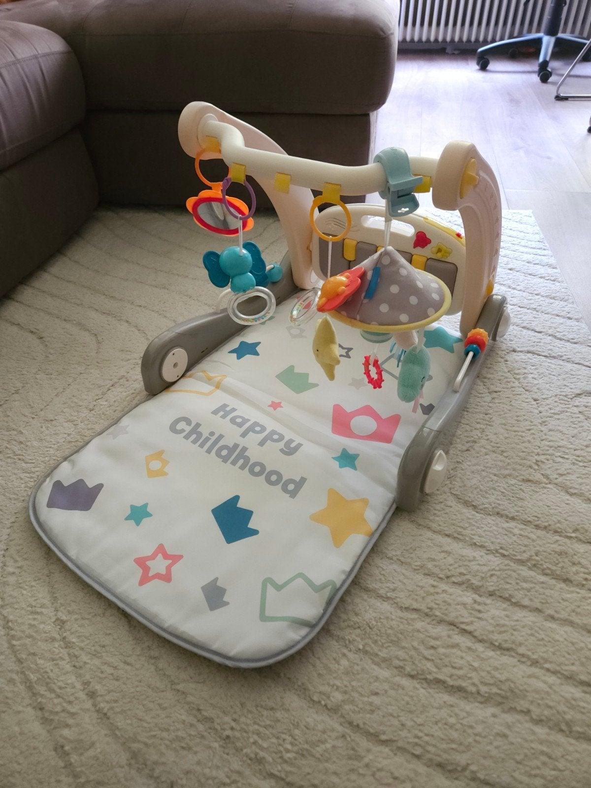 3 in 1 Baby Walker Loopwagen Piano met muziek volle set, Ophalen of Verzenden, Gebruikt, Speelkleed, Met wieltjes