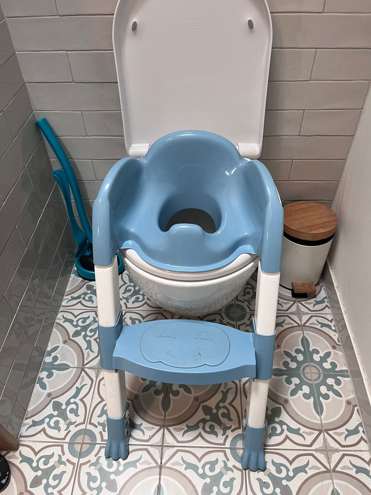 Thermobaby Kiddyloo wc verkleiner met trapje, Ophalen, Zo goed als nieuw, Overige typen