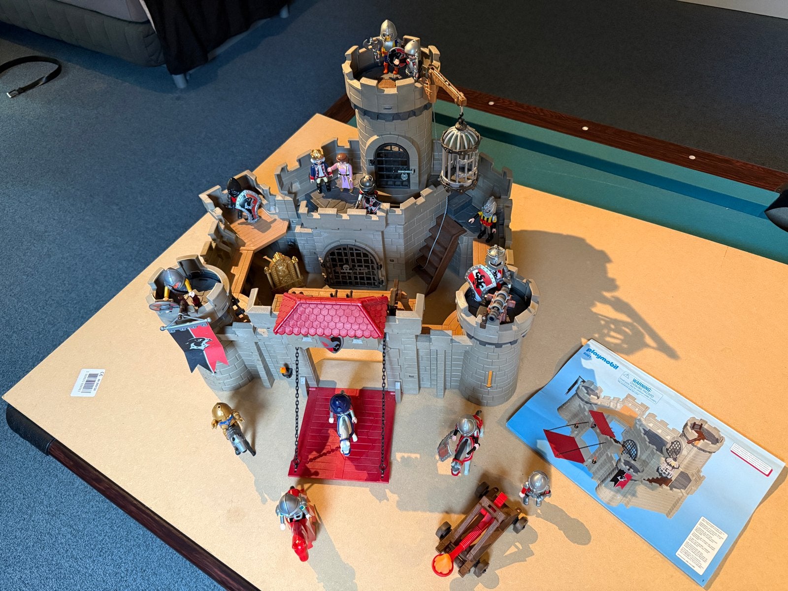 Playmobil Kasteel met ridders en accessoires, Ophalen, Complete set, Zo goed als nieuw, Kasteel/Fort