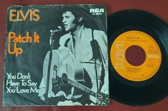 Elvis patch it up stage cover Duitsland, Ophalen of Verzenden, Gebruikt, Pop