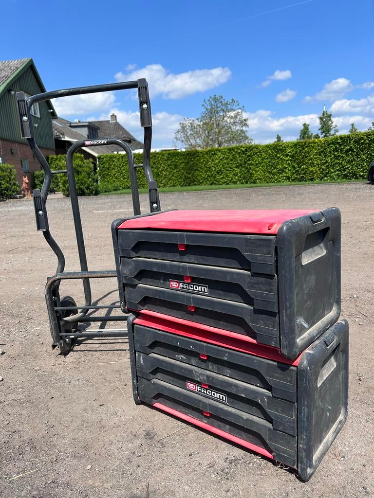 Facom Gereedschapswagen met 2 modules en trolley, Ophalen, Zo goed als nieuw