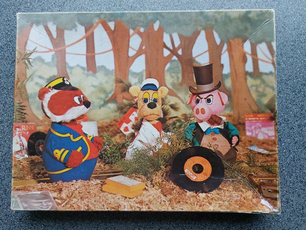 Vintage puzzel Bereboot, 1976, 63 stukjes, Ophalen of Verzenden, Meer dan 50 stukjes, Gebruikt, 6 jaar of ouder