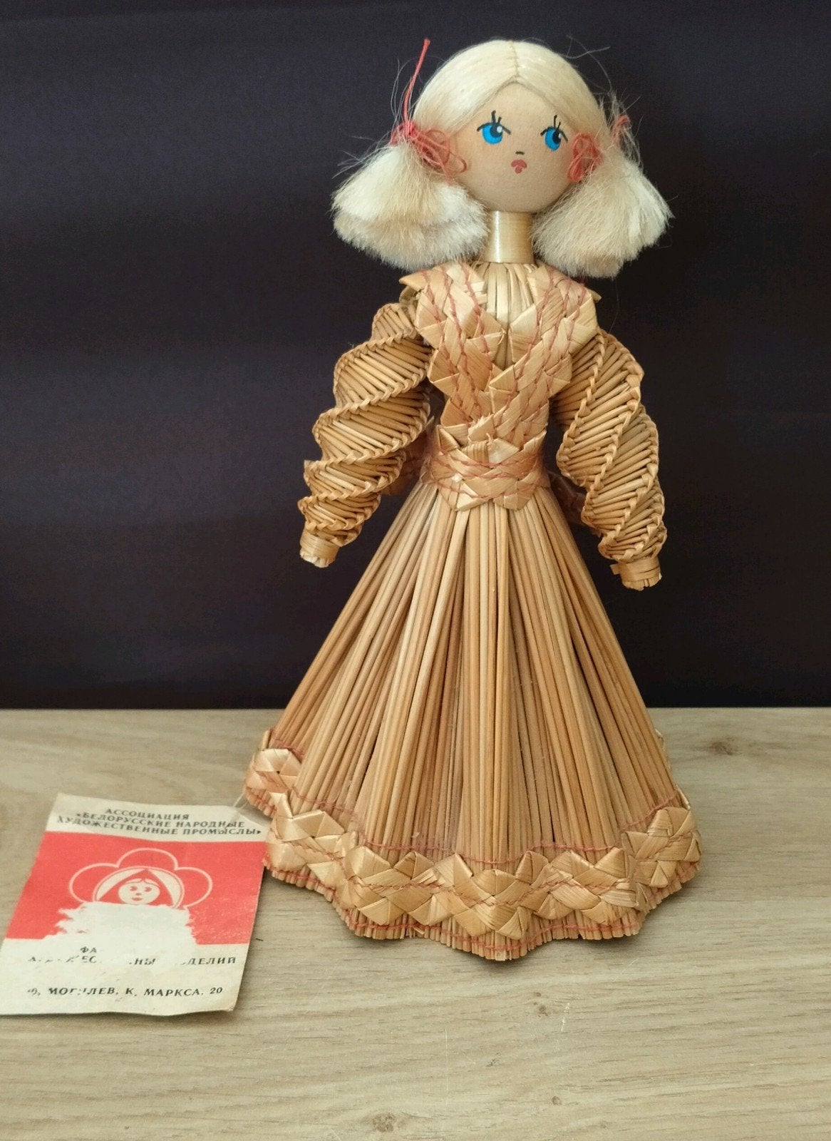 Vintage Stro Pop - Handgemaakt Souvenir uit Wit-Rusland, Verzamelen, Verzenden, Zo goed als nieuw, Pop