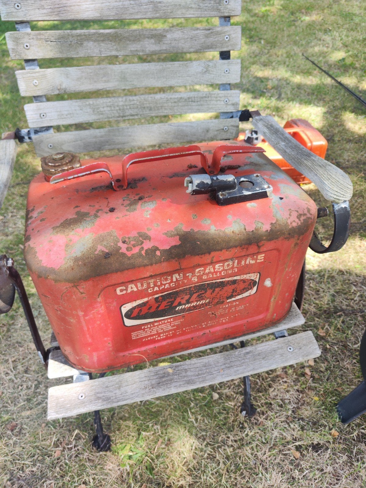 Vintage Benzinetank Buitenboordmotor 6 Gallon - Mercury, Ophalen of Verzenden, Gebruikt, Motor en Techniek