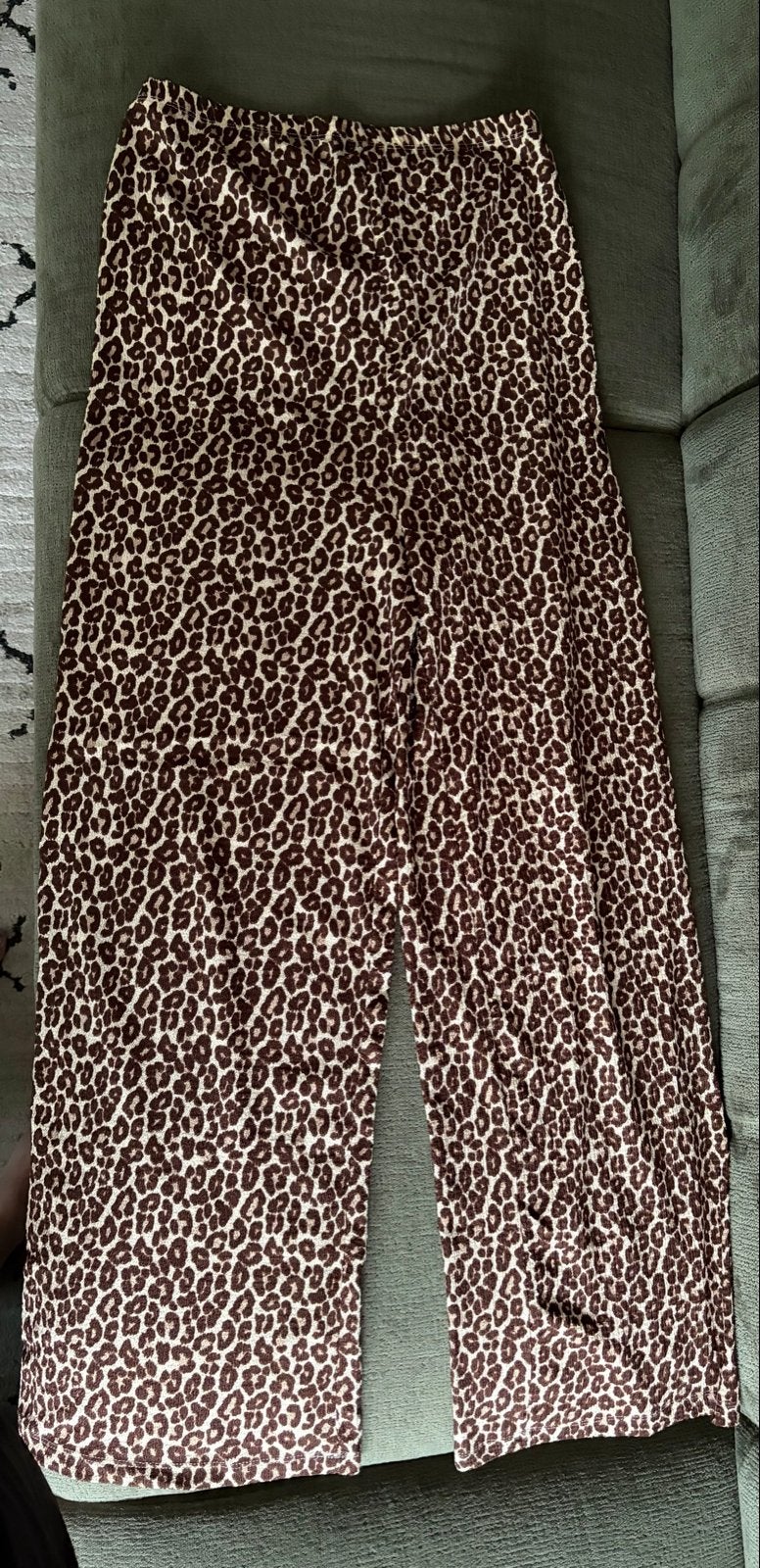 Zwangerschapsbroek met luipaardprint - Maat M, Kleding | Dames, Positiekleding, Maat 38/40 (M), Bruin, Ophalen of Verzenden, Zo goed als nieuw