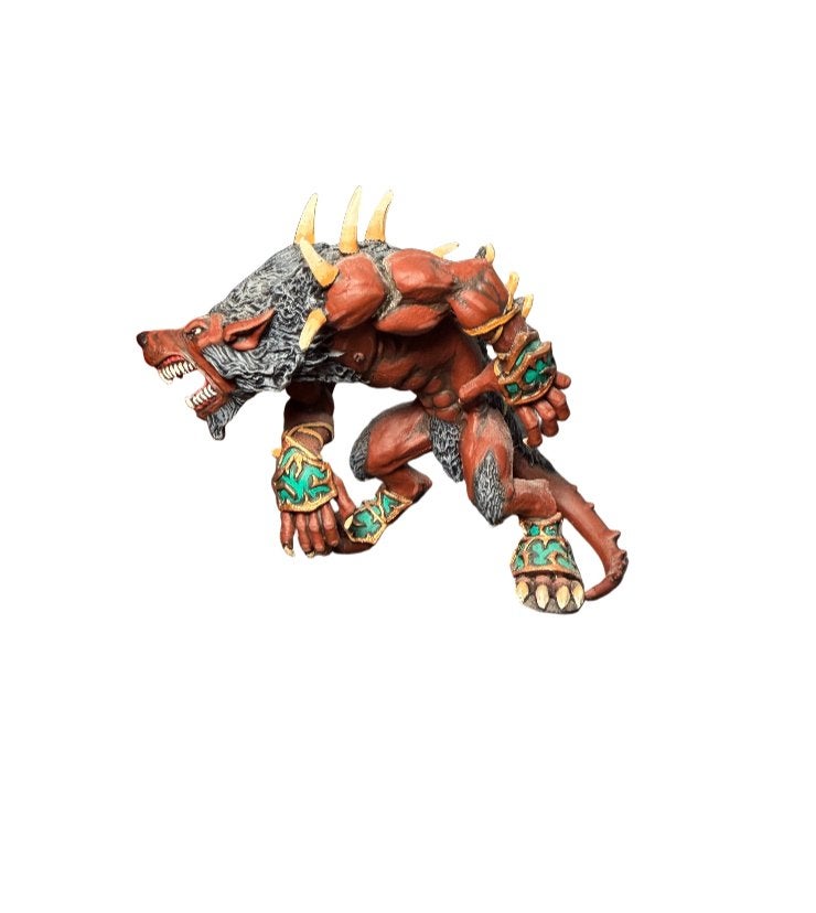 Warmachine Hordes Circle Orboros Feral Warpwolf, ., Ophalen of Verzenden, Zo goed als nieuw, .