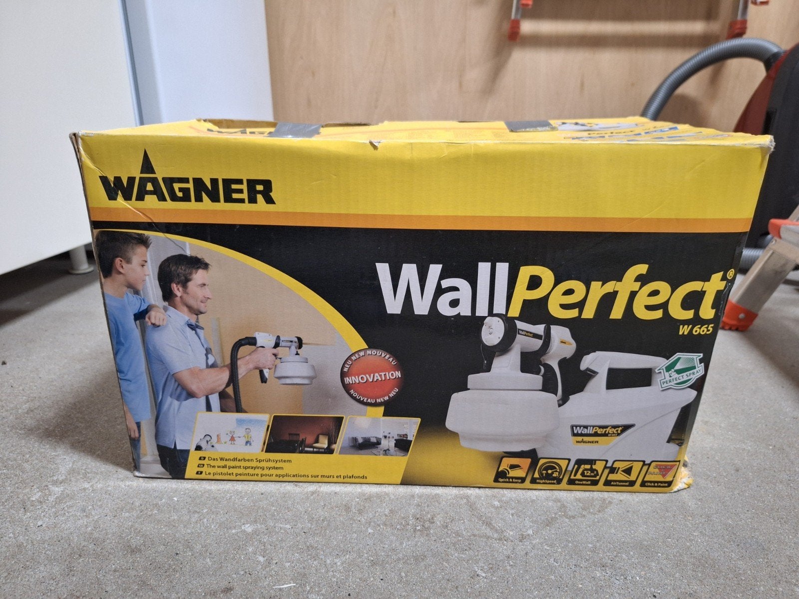 Wagner WallPerfect W665 Verfspuit - Zo goed als nieuw, Ophalen, Zo goed als nieuw, Verfspuit of Verfpomp