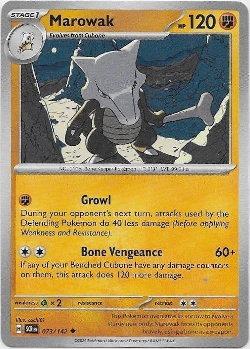 Stellar Crown,  Marowak [uncommon] 73/142, Verzenden, Nieuw, Losse kaart