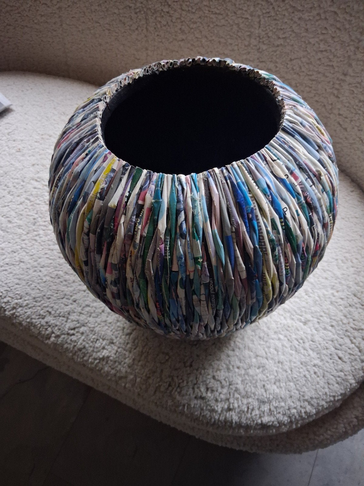 papier kunst vaas, Ophalen of Verzenden