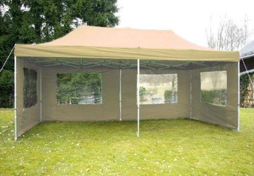 Topklasse 3x6m Vouwtent / Easy Up Vouw-Partytent. Champagne, Opvouwbaar, Partytent, Nieuw, Ophalen of Verzenden