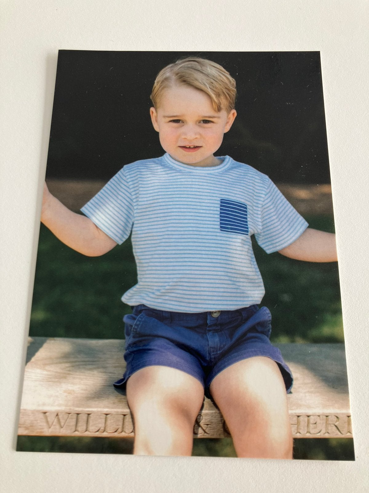 Prins George , 3e verjaardag, 2016, zoon van William en Kate, Ophalen of Verzenden, Zo goed als nieuw, Kaart, Foto of Prent