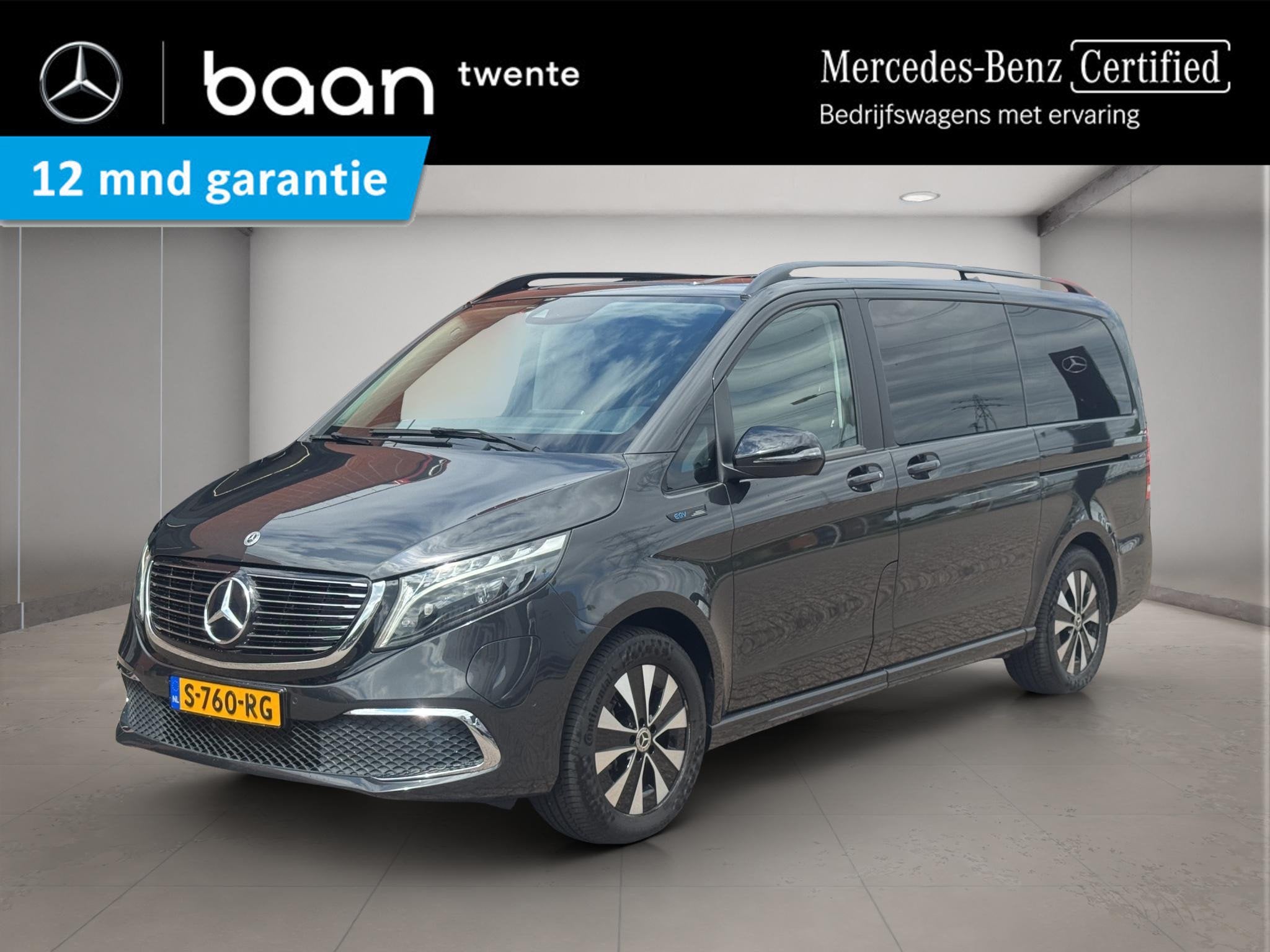 Mercedes-Benz EQV 300 L2 Business Solution | 6-Persoons | Ce, Auto's, Gebruikt, Zwart, 2535 kg, 90 kWh
