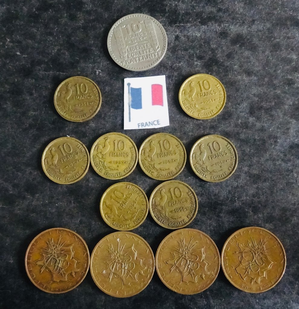Munten France, Verzenden, Frankrijk