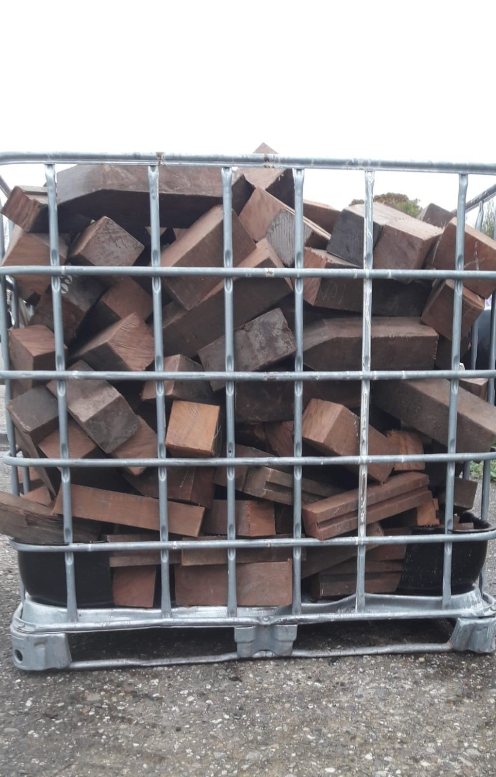 haardhout kachelhout brandhout azobe *gratis bezorgd, Minder dan 3 m³, Ophalen, Overige houtsoorten, Blokken