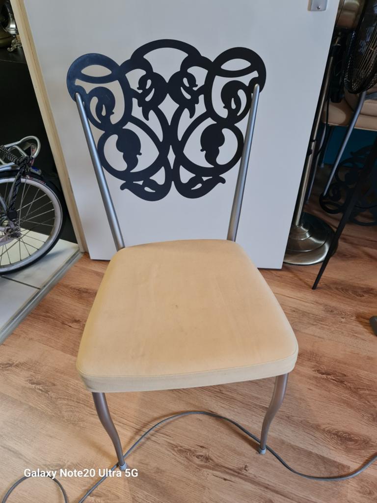 Set van 3 Italiaanse stoelen met sierlijke rugleuning, Antiek en Kunst, Ophalen