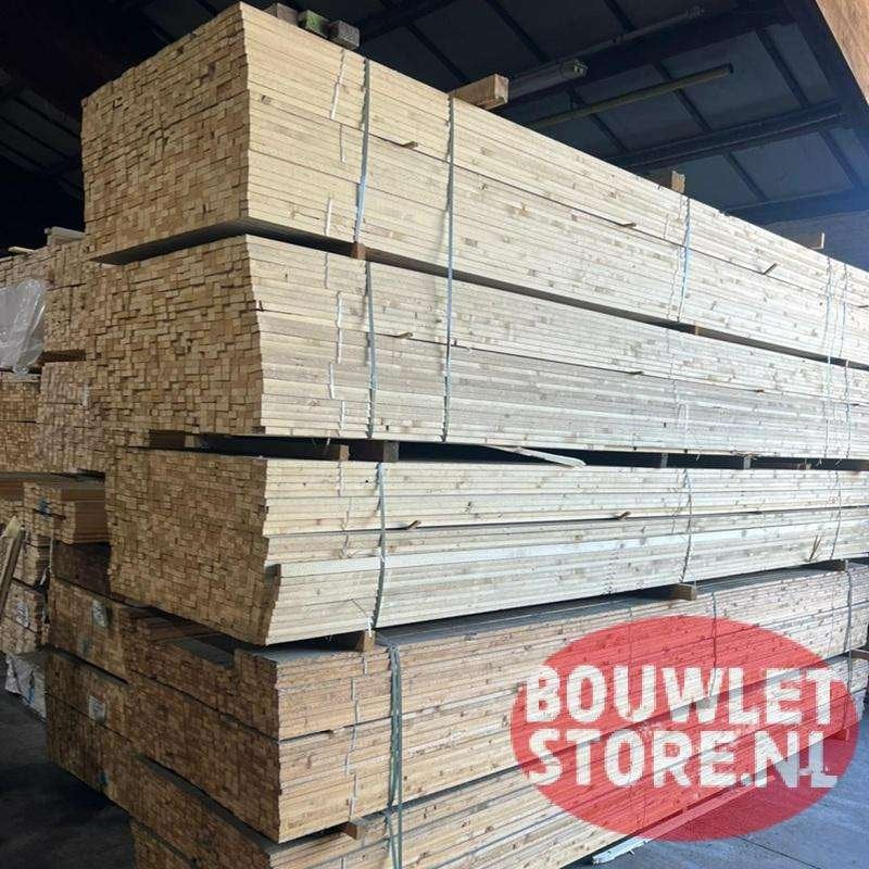 Vuren latten | panlat plafondlat | geegaliseerd | 22x42mm