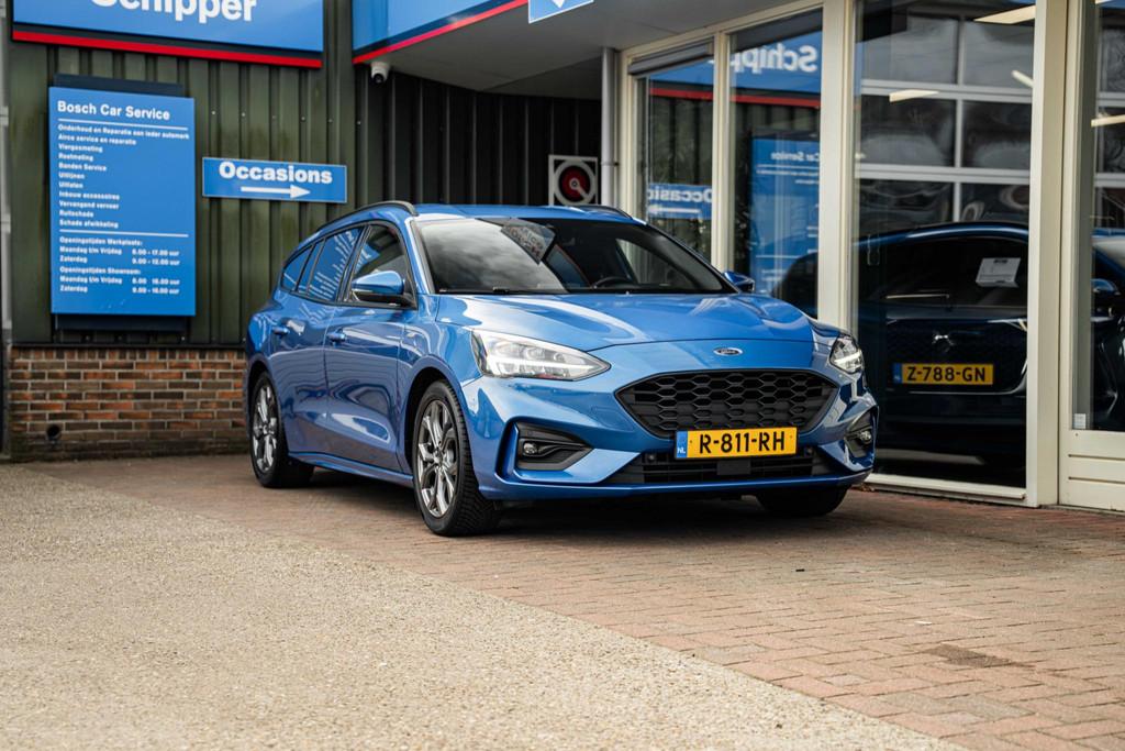 Ford Focus Wagon 1.0 EcoBoost Hybrid ST Line Vignale, Auto's, Ford, 12 maanden, 125 pk, Euro 6, Blauw