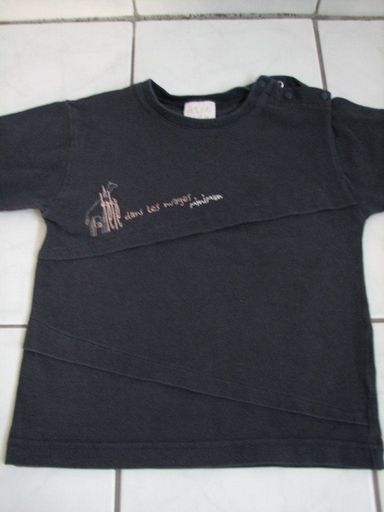 Kindershirt Miniman maat 74, Ophalen of Verzenden, Gebruikt, Jongetje of Meisje, Shirtje of Longsleeve