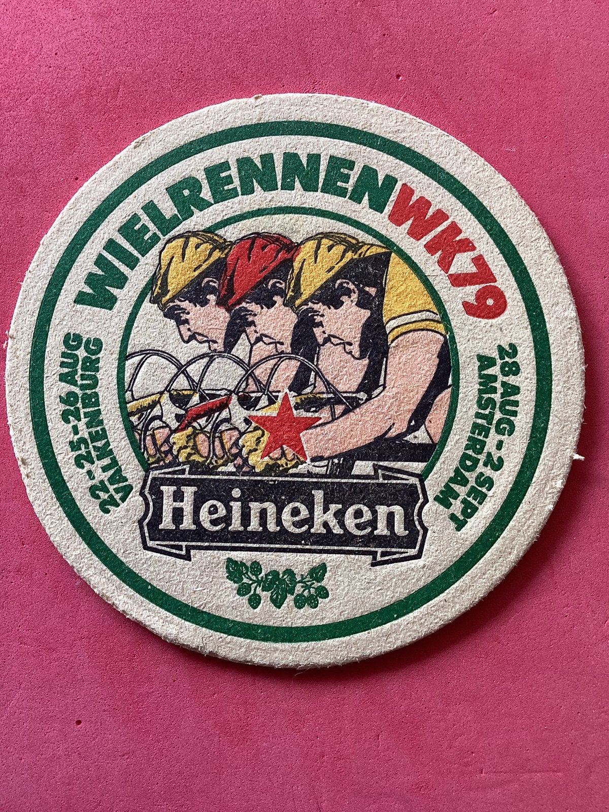 Viltje Heineken WK Wielrennen 1979, Verzamelen, Biermerken, Verzenden, Nieuw, Viltje(s), Heineken