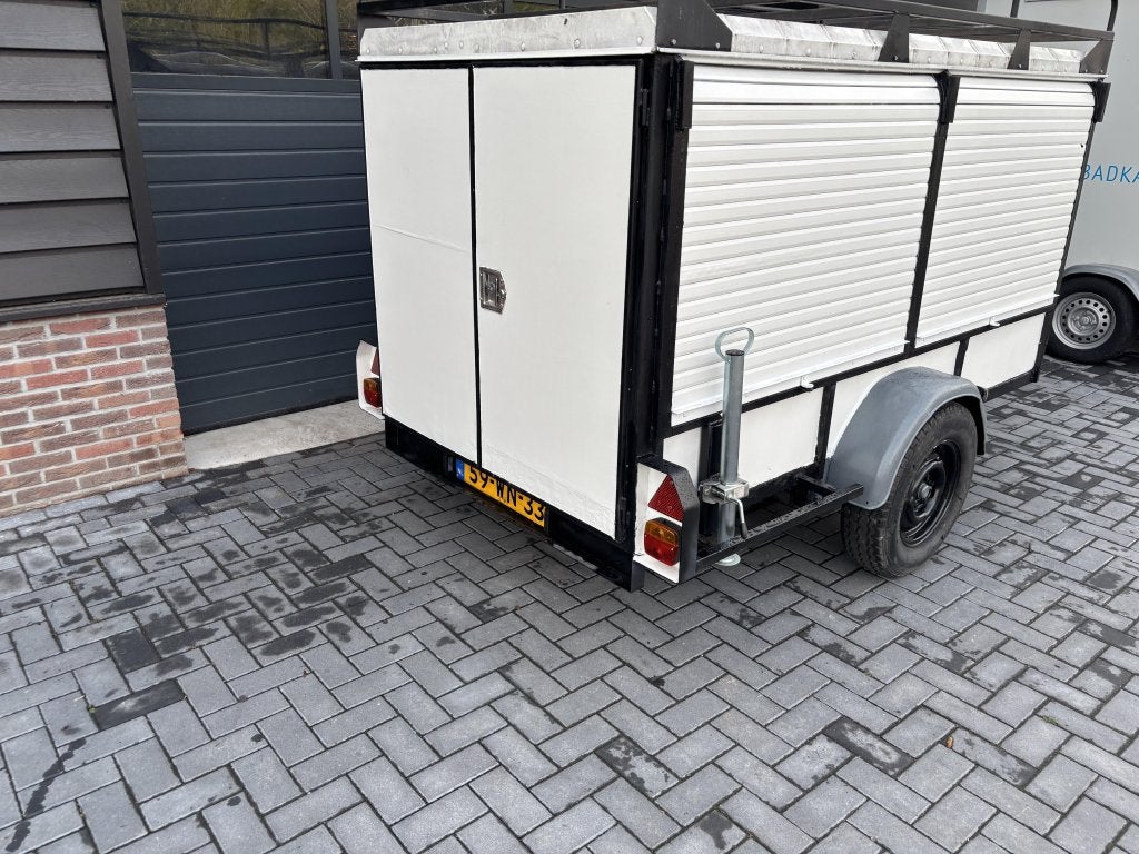 Gesloten aanhanger aanhangwagen enkelasser bakwagen, Auto diversen, Gebruikt