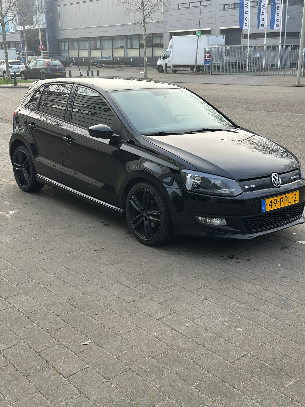 Volkswagen Polo 1.2 TDI 55KW BM 2011 Zwart, Voorwielaandrijving, 74 pk, 1199 cc, 96 €/maand
