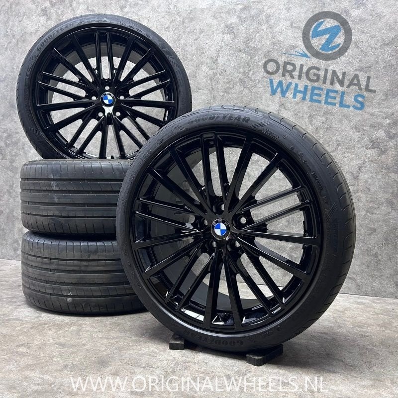 19 inch originele velgen + zomerbanden BMW 3 serie style 635, 19 inch, -, -, Banden en Velgen