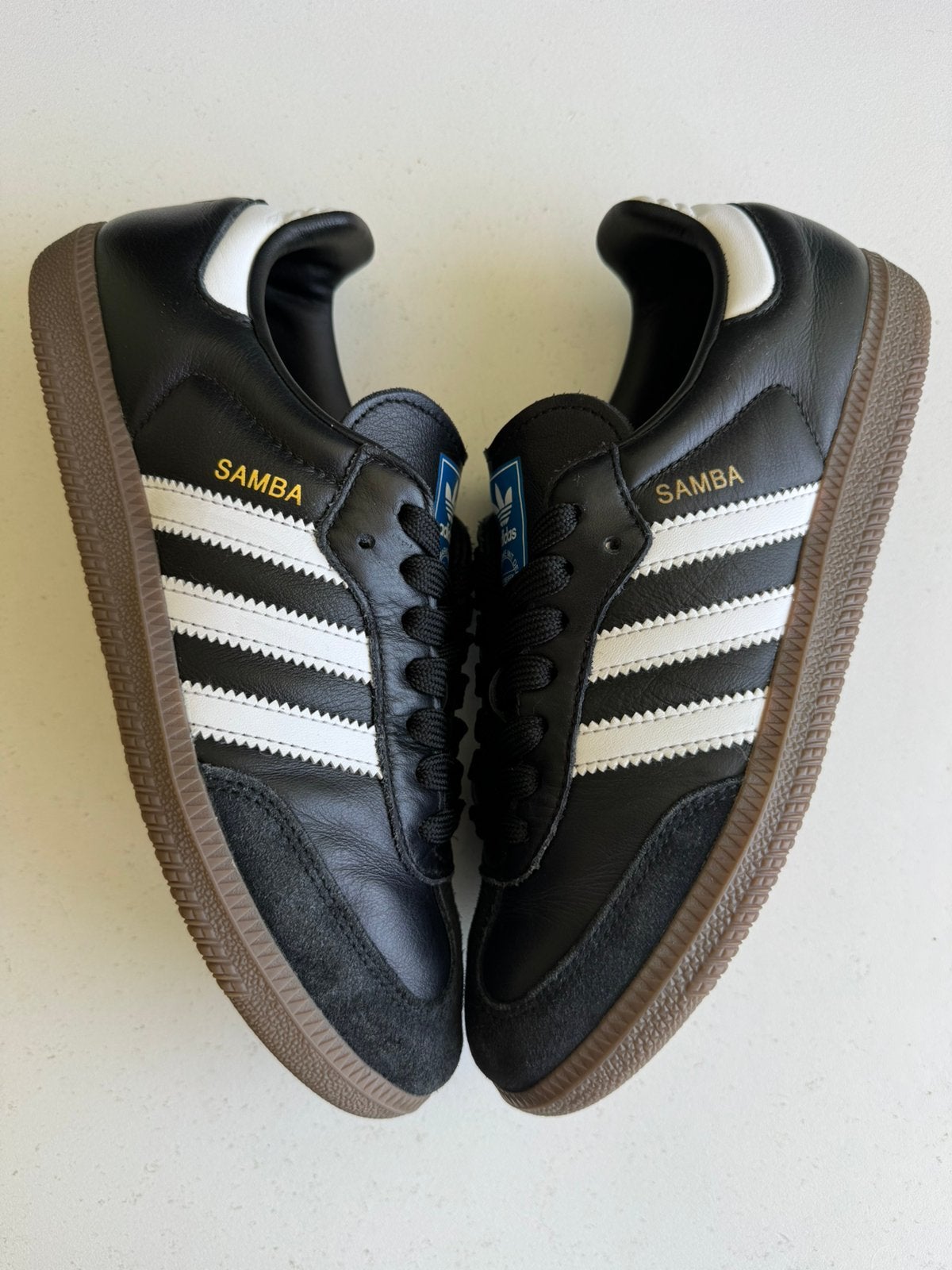 Adidas samba, echt leer maat 39 1/3, Zwart, Ophalen of Verzenden, Sneakers of Gympen, Zo goed als nieuw