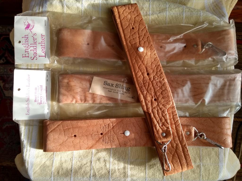 Terry Gould leather strap saxofoon draagband - echt leder, Ophalen of Verzenden, Nieuw, Overige typen