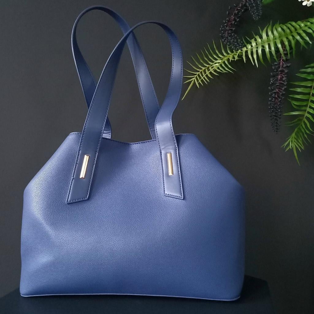 Blauwe tas met magneetsluiting C&A nieuw, Ophalen of Verzenden, Nieuw, Blauw, Overige typen
