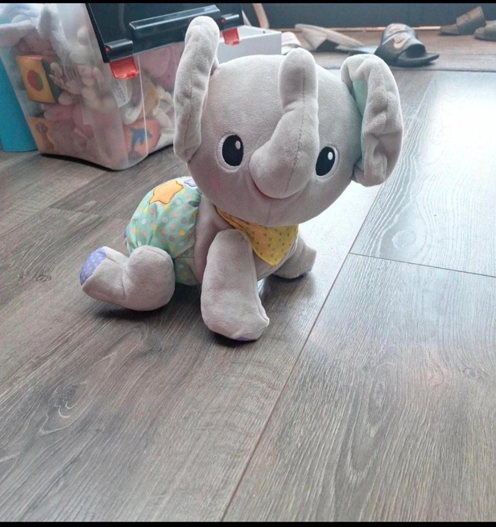 VTech Kruip en leer olifant, Ophalen of Verzenden, Gebruikt, Overige typen, Met licht
