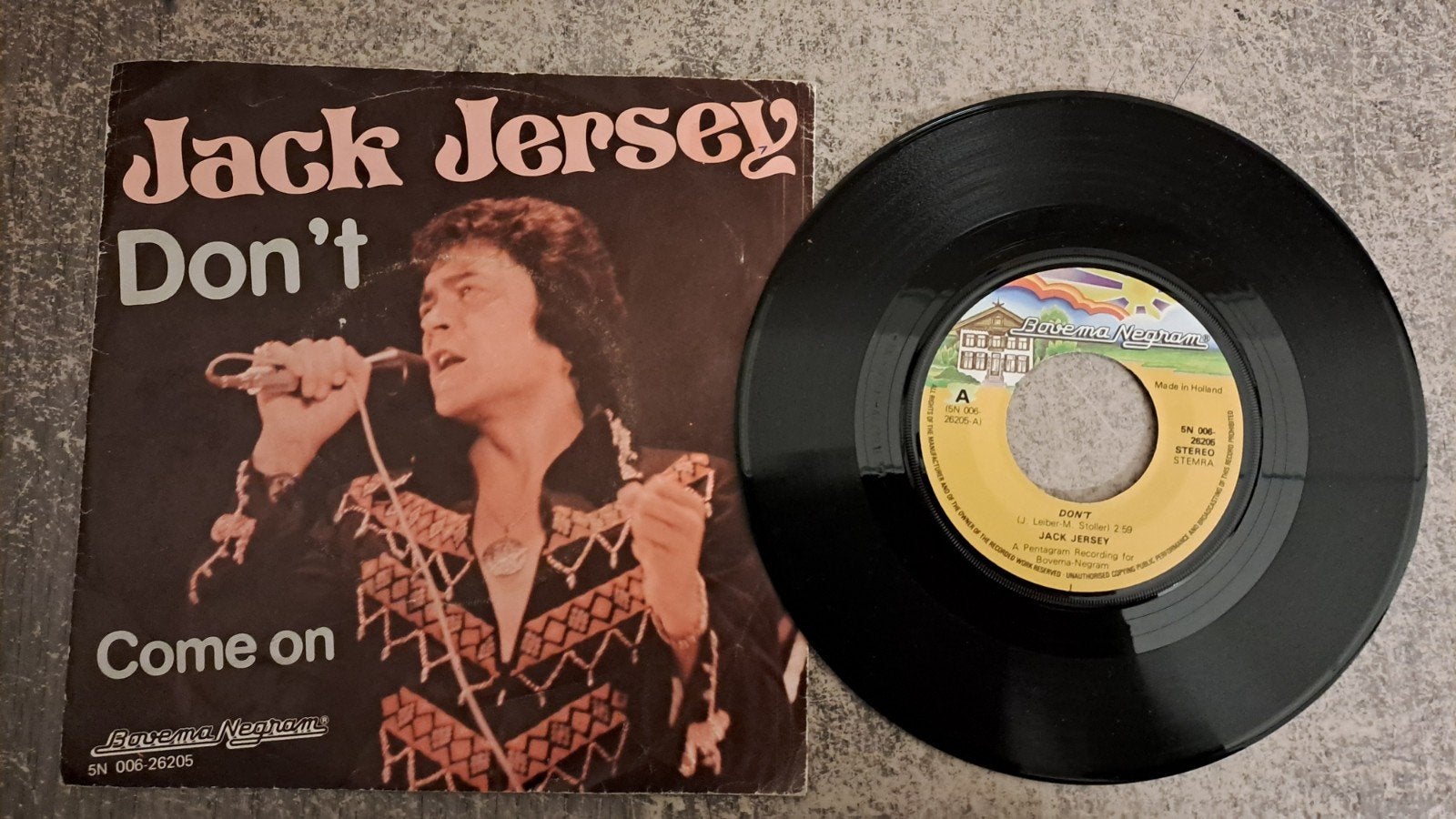 Jack jersey  - Don't, Gebruikt, 7 inch, Pop, Fotohoes