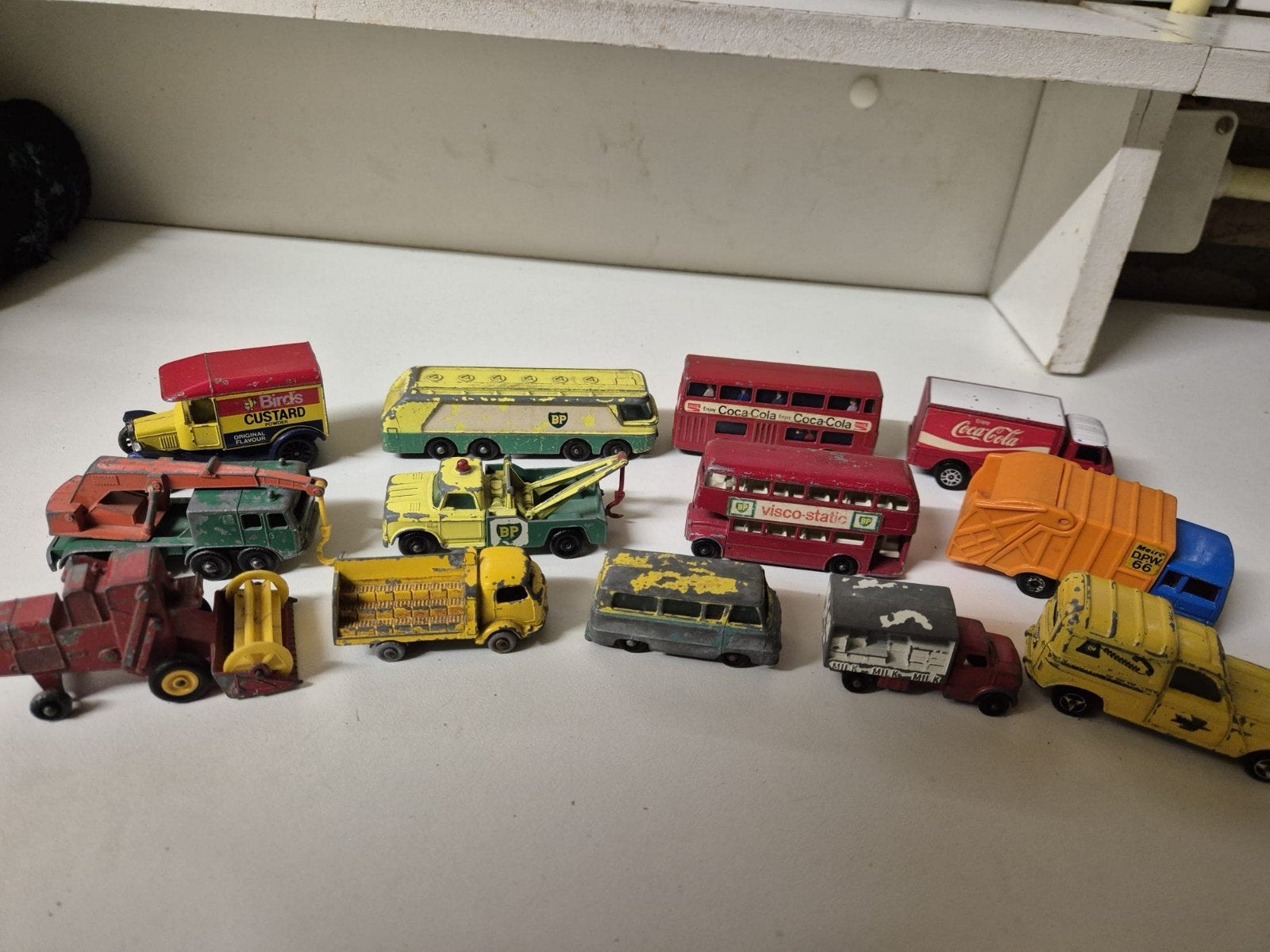 Verzameling oude autootjes - Nostalgische miniaturen, Ophalen of Verzenden, Gebruikt